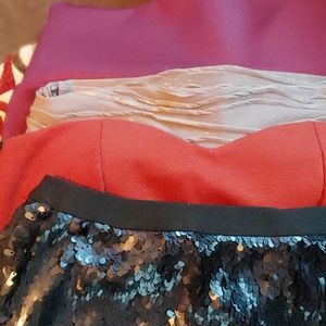 3 skirts and 1 dress